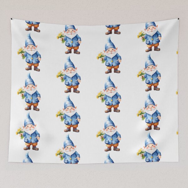 Item preview, Watercolor Gnome Illustration designed and sold by Victoria Riabov.