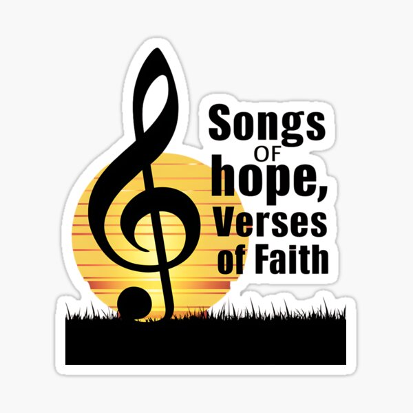 Item preview, Songs of Hope Verses of Faith designed and sold by Script-Melodies.
