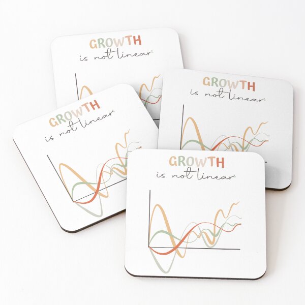 Item preview, Growth is not linear, Cbt Therapy Art  designed and sold by ikinotesdebea.