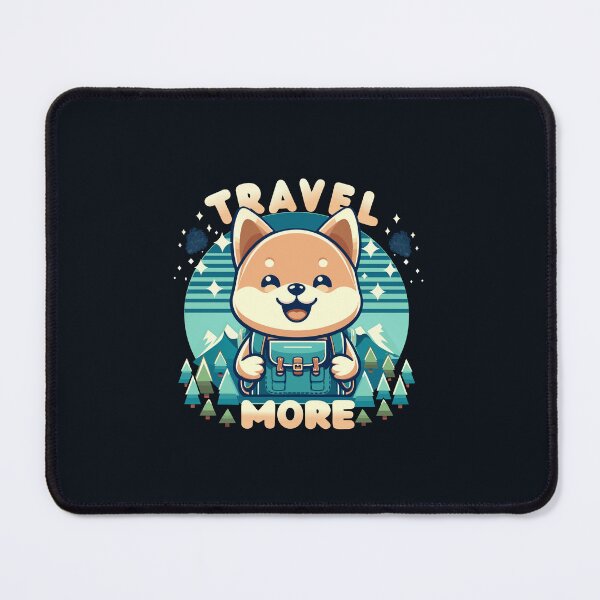 Item preview, Travel more, traveling dog, backpacker dog, backpacker designed and sold by antcpjr682.
