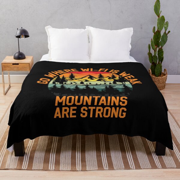 Item preview, Go Where Wi-Fi Is Weak - Best Hiking Lover T-Shirts for Trail Blazers designed and sold by Techflare.