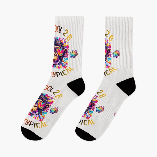 Item preview, Autism Awareness Funny Chimpanzee Too Cool To Be Neurotypical  designed and sold by ZeptepiTrends.