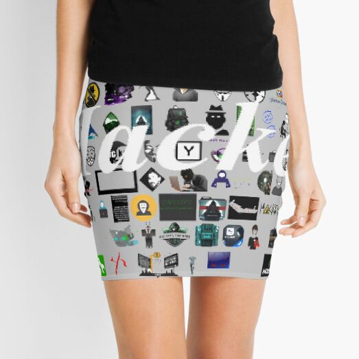 Pattern, design, tracery, weave, drawing, figure, picture, illustration Mini Skirt