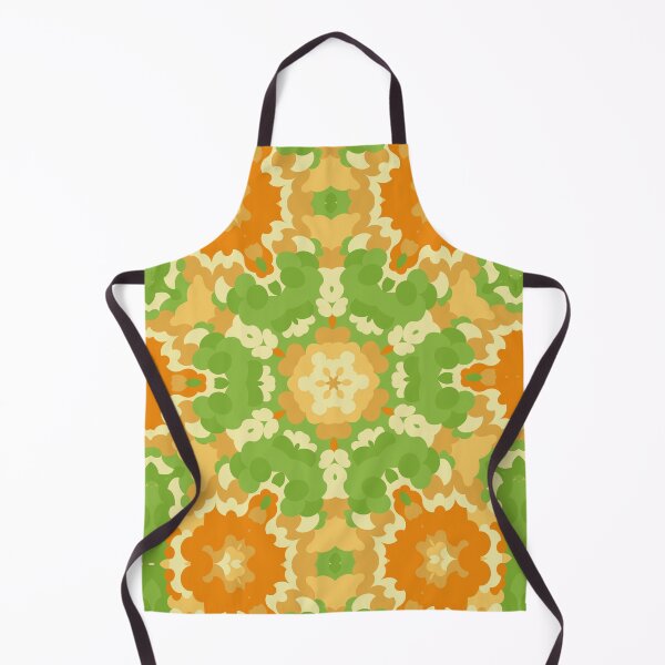Item preview, Retro Mandala Green and Orange designed and sold by WormholeOrbital.