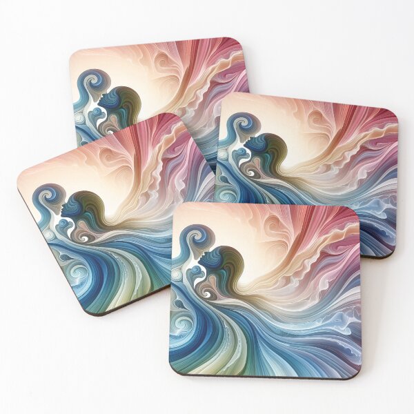 Item preview, Romantic Fusion: Abstract Love Patterns designed and sold by daruneenok.