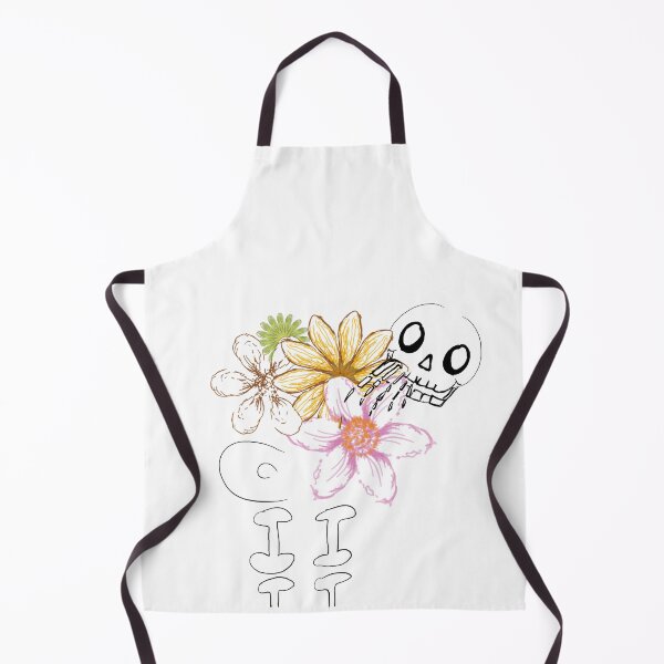 Item preview, Cartoon doodle ghost bone with brightly colored flowers, white background, halloween designed and sold by nongsao4.