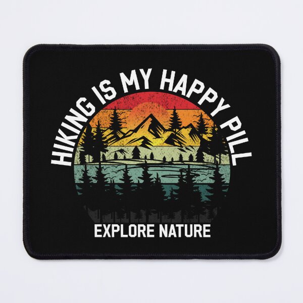 Item preview, Hiking Is My Happy Pill - Nature Inspired Hiking Lover T-Shirts for Adventurers designed and sold by Techflare.