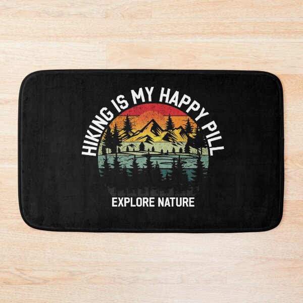 Item preview, Hiking Is My Happy Pill - Nature Inspired Hiking Lover T-Shirts for Adventurers designed and sold by Techflare.