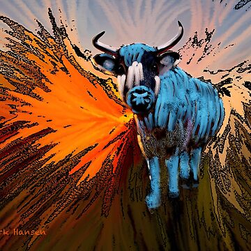 Artwork thumbnail, Fiery Blackberry Pineywoods Cow by Mike Hansen