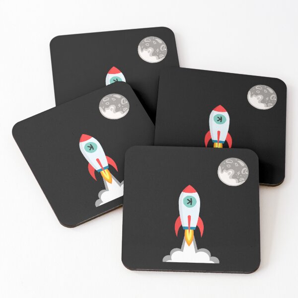 Item preview, Kaspa Rocket To The Moon Version 2 designed and sold by caffeinateduser.