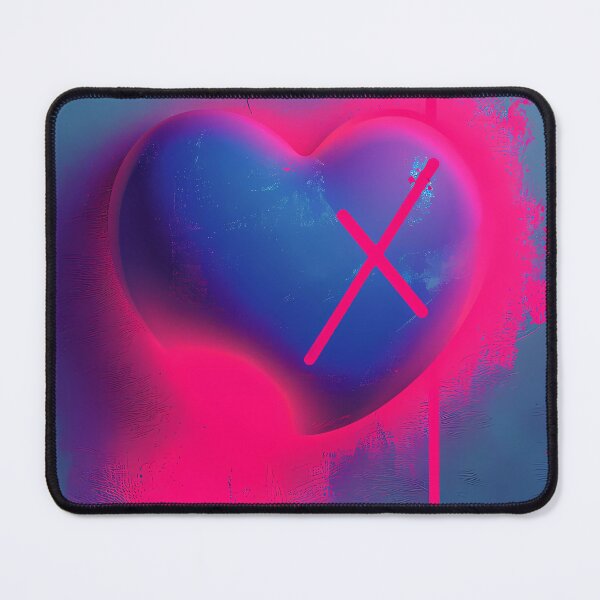 Item preview, "Light Heart - Bold Neon Graphic" designed and sold by Art-Vortex-fr.