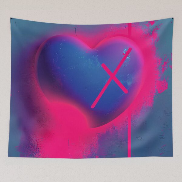 Item preview, "Light Heart - Bold Neon Graphic" designed and sold by Art-Vortex-fr.