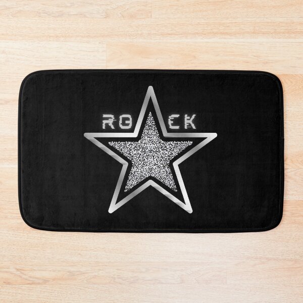 Item preview, Silver rock star on black designed and sold by Rbnano.