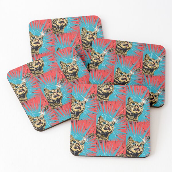 Item preview, Pop Art Illustration of Cat Ready to Attack Mouse designed and sold by Piotrek0001.