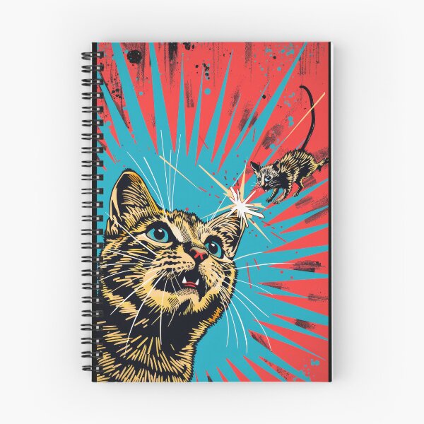 Item preview, Pop Art Illustration of Cat Ready to Attack Mouse designed and sold by Piotrek0001.