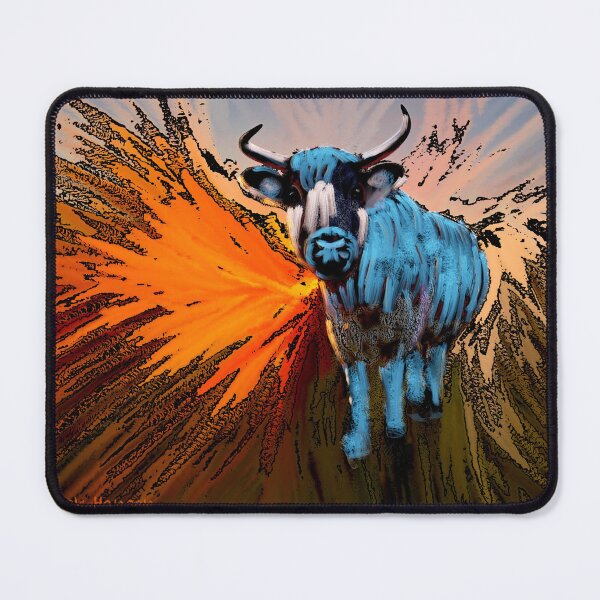 Aperçu de l'œuvre Vache Pineywoods aux mûres ardentes créée et vendue par Mike Hansen.
