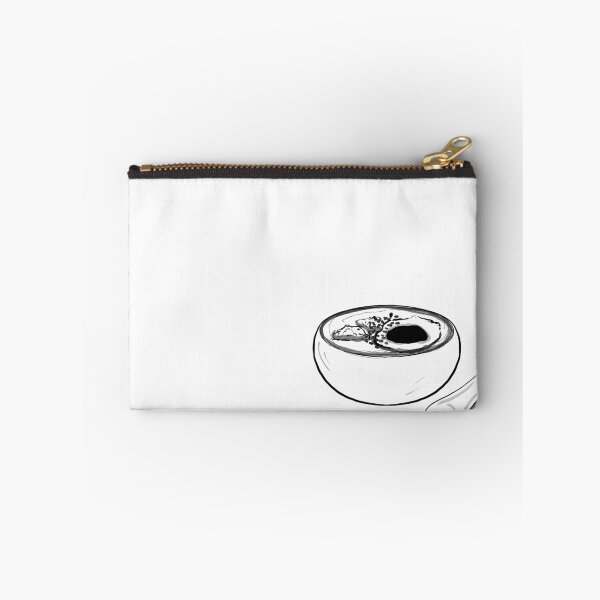Item preview, Drawn pencil drawing of pork porridge with tallow in a bowl designed and sold by nongsao4.