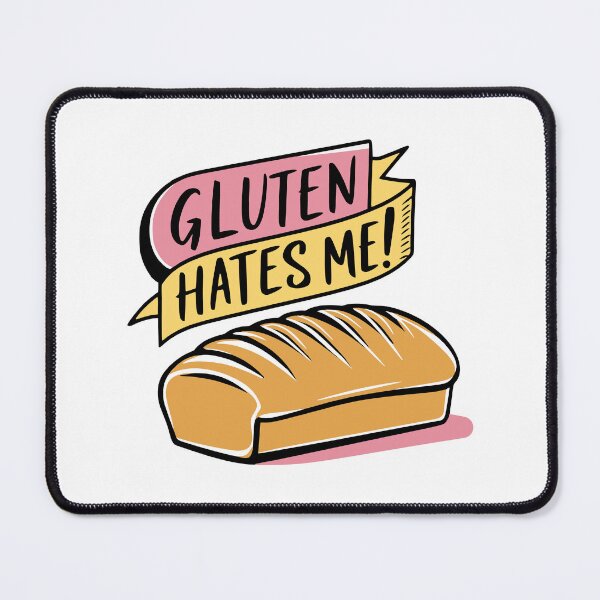 Item preview, Gluten Hates Me! Funny Loaf Of Bread designed and sold by PMCreative.