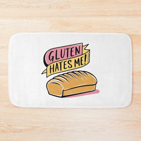 Item preview, Gluten Hates Me! Funny Loaf Of Bread designed and sold by PMCreative.