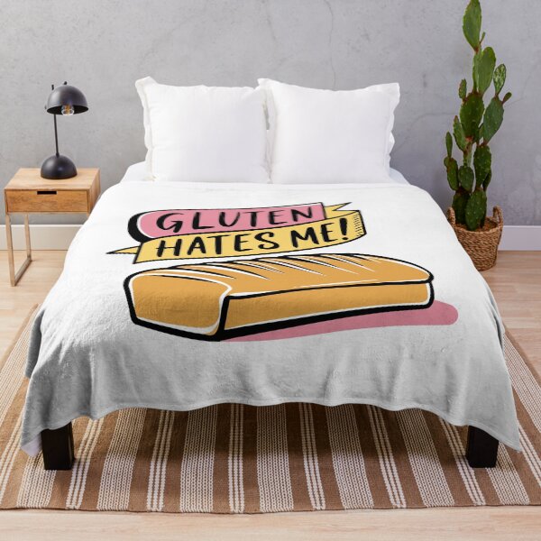 Item preview, Gluten Hates Me! Funny Loaf Of Bread designed and sold by PMCreative.