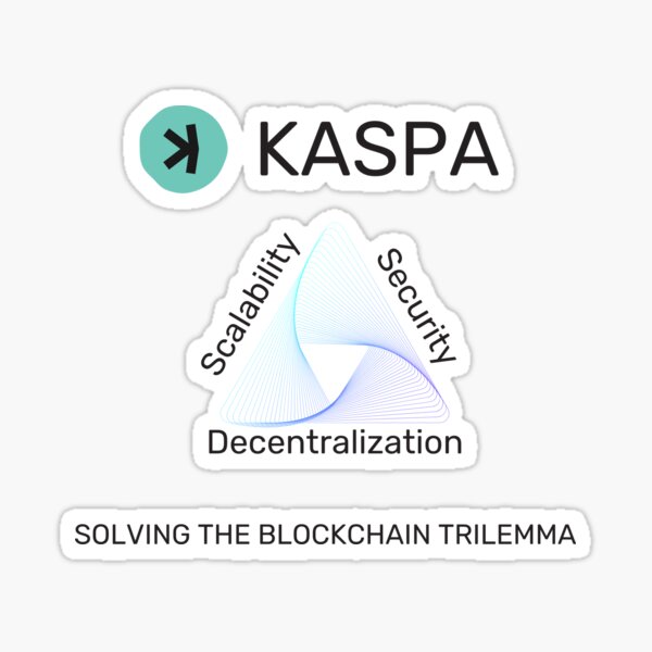 Item preview, Kaspa Solving the Blockchain Trilemma Version 2 designed and sold by caffeinateduser.