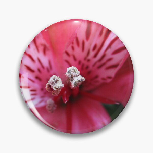 Item preview, Bright Summer Red Striped Flower Center designed and sold by HeWritesWLight.