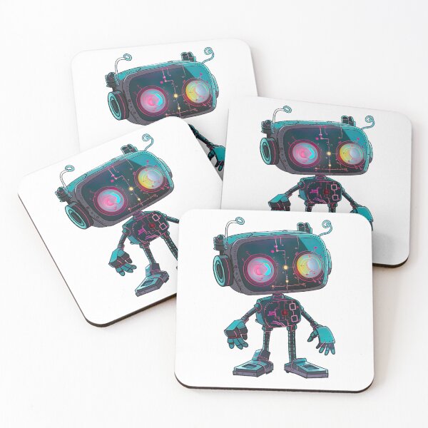 Item preview, neon robot v1 designed and sold by Stickio.