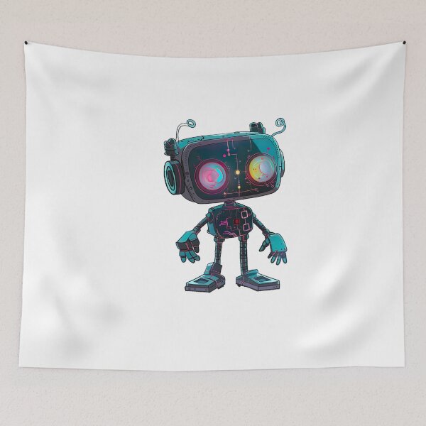 Item preview, neon robot v1 designed and sold by Stickio.