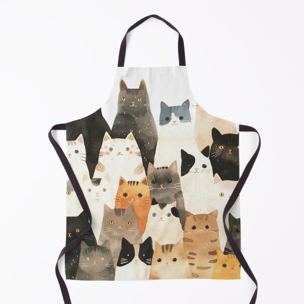 Item preview, Simple cute cats art  illustrated watercolor designed and sold by Inktown.