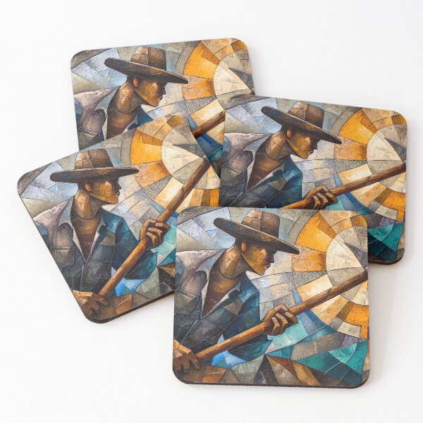 Item preview, The Miner - Cubism designed and sold by KootenayDesigns.