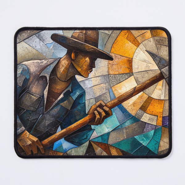 Item preview, The Miner - Cubism designed and sold by KootenayDesigns.