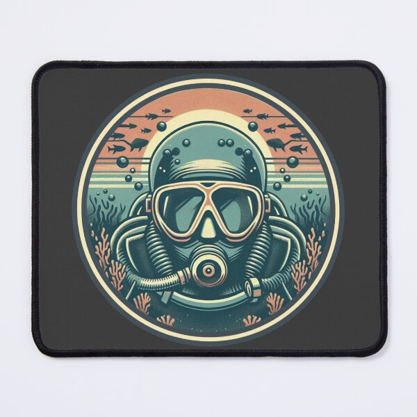 Item preview, Diver (Retro) designed and sold by Bubble-Boris.