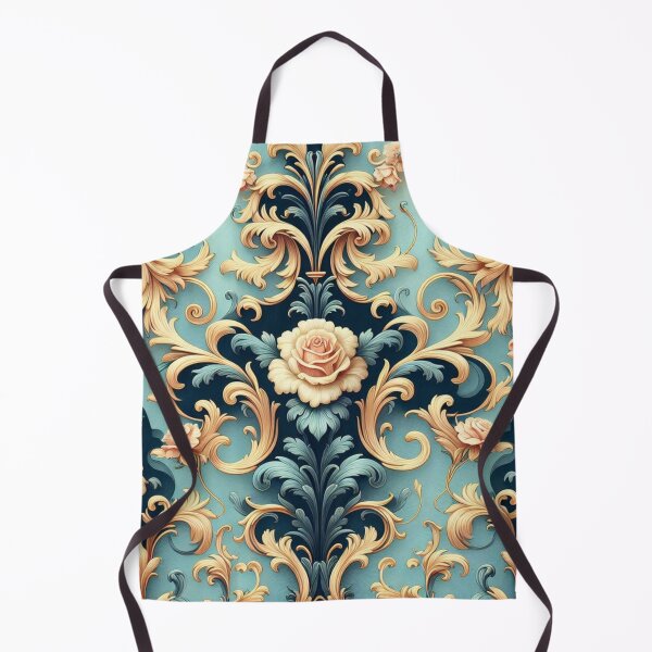 Item preview, Sky Blue & Midnight Blue Rococo With Roses designed and sold by DesignsByPrnces.