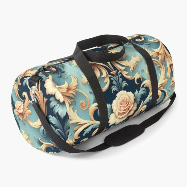 Item preview, Sky Blue & Midnight Blue Rococo With Roses designed and sold by DesignsByPrnces.