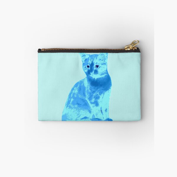 Item preview, Kitty Aqua Blue designed and sold by miniverdesigns.