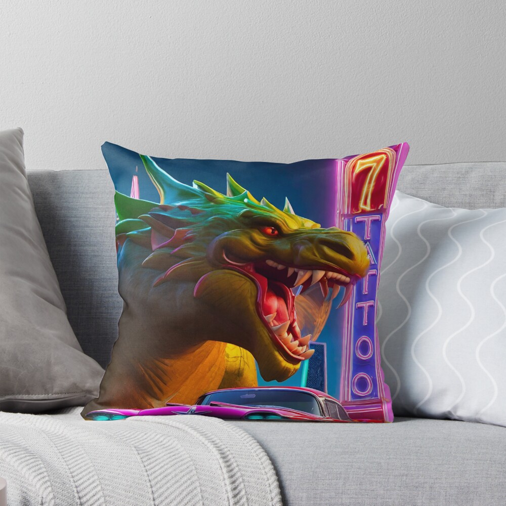 Item preview, Throw Pillow designed and sold by MatrixTattoo.