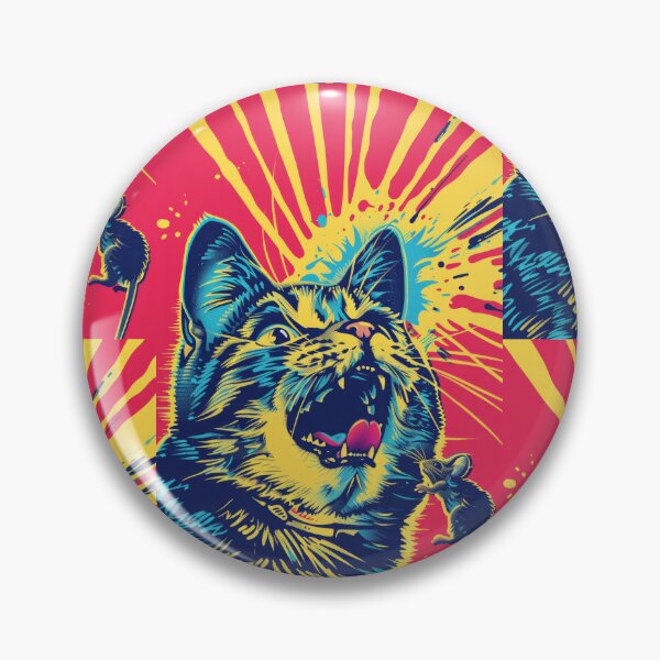 Item preview, Pop Art Illustration of Cat Ready to Attack Mouse designed and sold by Piotrek0001.