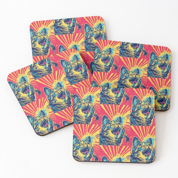 Item preview, Pop Art Illustration of Cat Ready to Attack Mouse designed and sold by Piotrek0001.