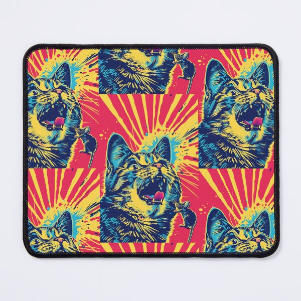 Item preview, Pop Art Illustration of Cat Ready to Attack Mouse designed and sold by Piotrek0001.