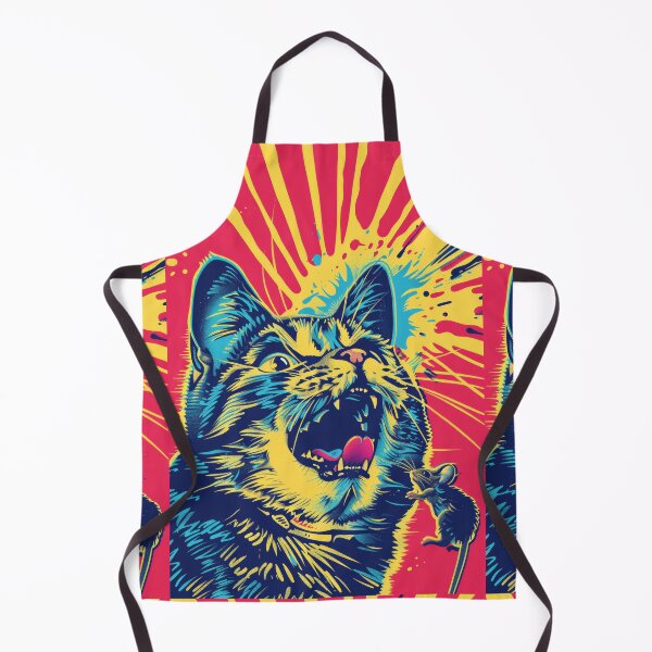 Item preview, Pop Art Illustration of Cat Ready to Attack Mouse designed and sold by Piotrek0001.