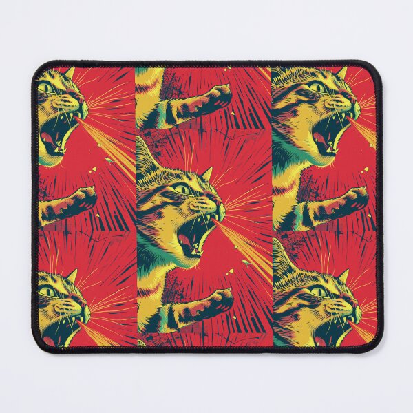 Item preview, Pop Art Illustration of Cat Ready to Attack Mouse designed and sold by Piotrek0001.