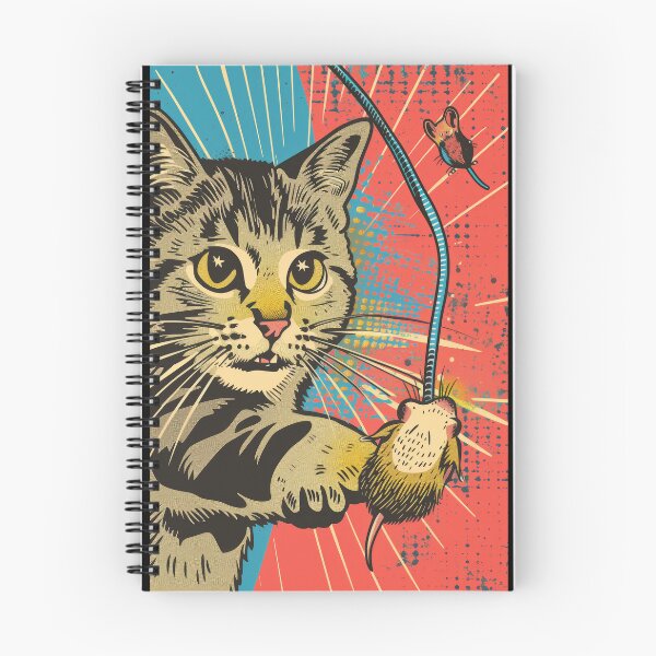 Item preview, Pop Art Illustration of Cat Ready to Attack Mouse designed and sold by Piotrek0001.