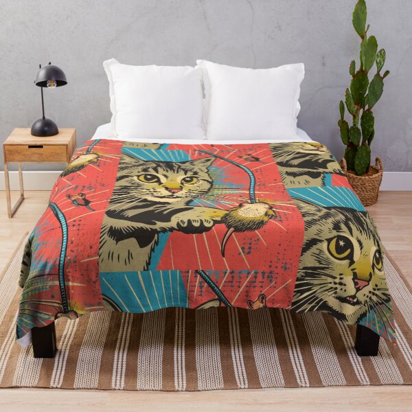 Item preview, Pop Art Illustration of Cat Ready to Attack Mouse designed and sold by Piotrek0001.