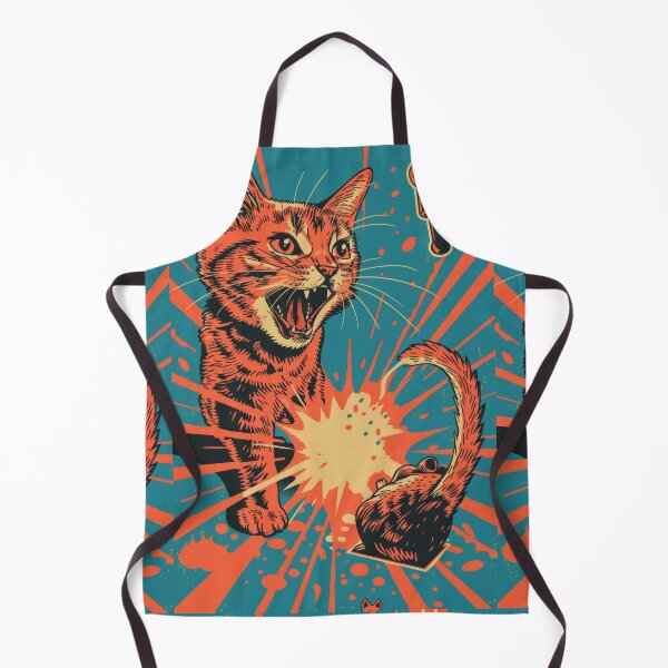 Item preview, Pop Art Illustration of Cat Ready to Attack Mouse designed and sold by Piotrek0001.