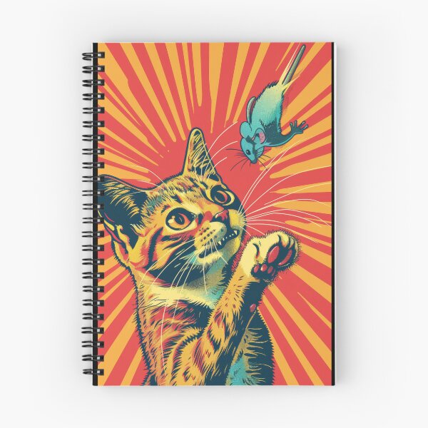 Item preview, Pop Art Illustration of Cat Ready to Attack Mouse designed and sold by Piotrek0001.