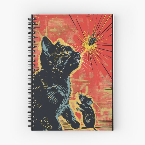 Item preview, Pop Art Illustration of Cat Ready to Attack Mouse designed and sold by Piotrek0001.