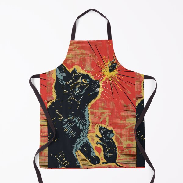 Item preview, Pop Art Illustration of Cat Ready to Attack Mouse designed and sold by Piotrek0001.