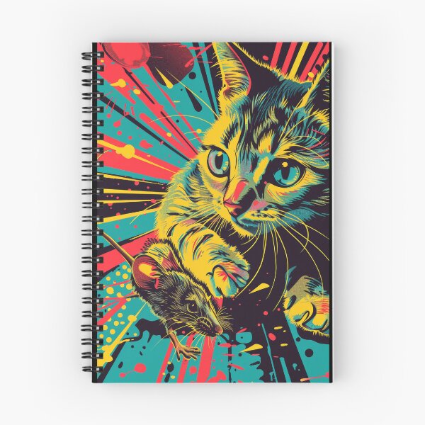 Item preview, Pop Art Illustration of Cat Ready to Attack Mouse designed and sold by Piotrek0001.
