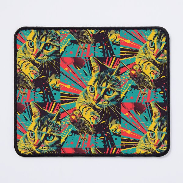 Item preview, Pop Art Illustration of Cat Ready to Attack Mouse designed and sold by Piotrek0001.