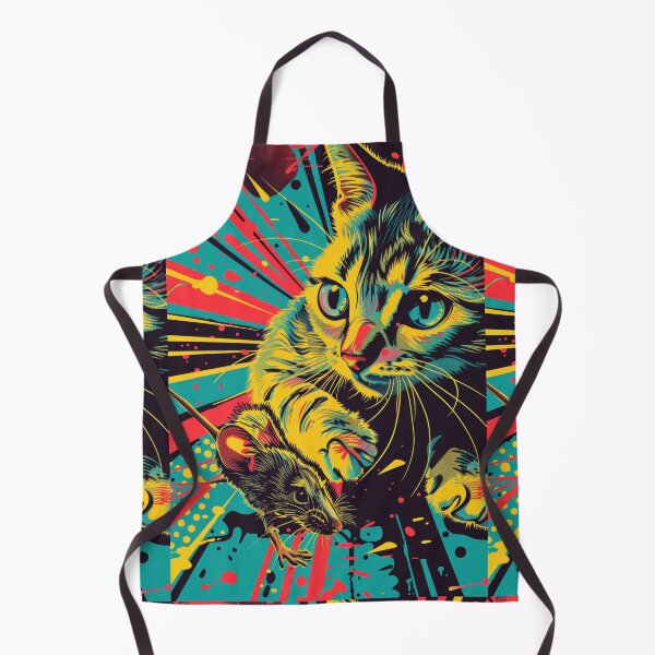 Item preview, Pop Art Illustration of Cat Ready to Attack Mouse designed and sold by Piotrek0001.
